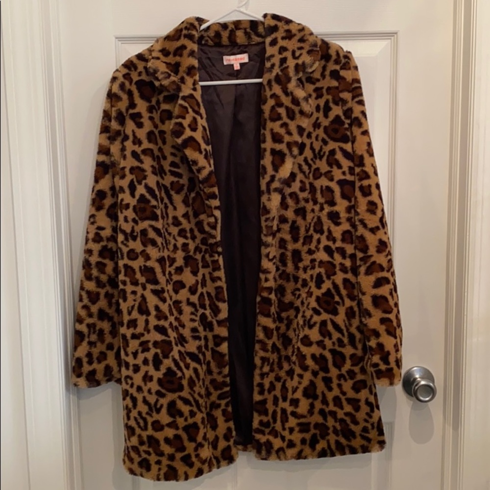 Leopard Print Coat Size Small